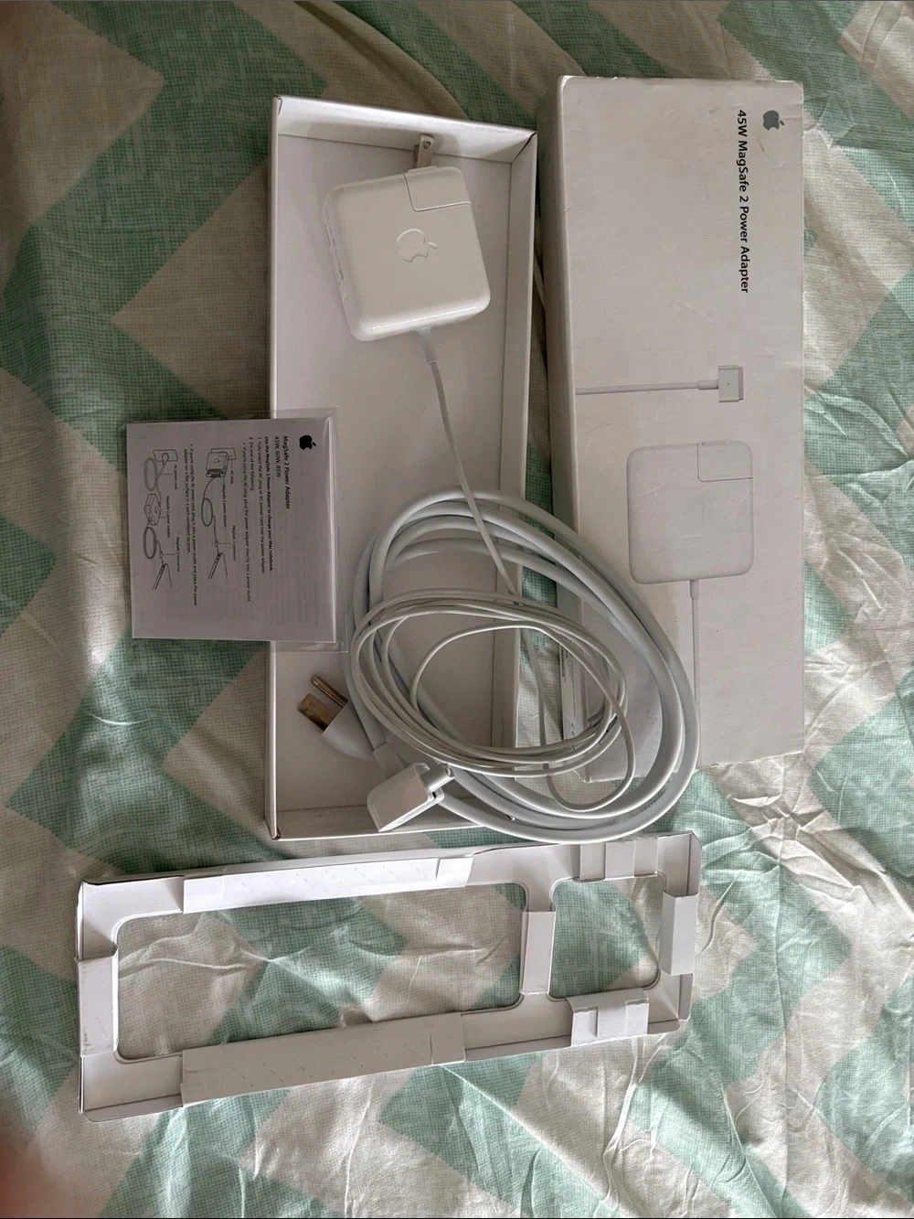Apple White MagSafe 2 45W Power Adapter in Box